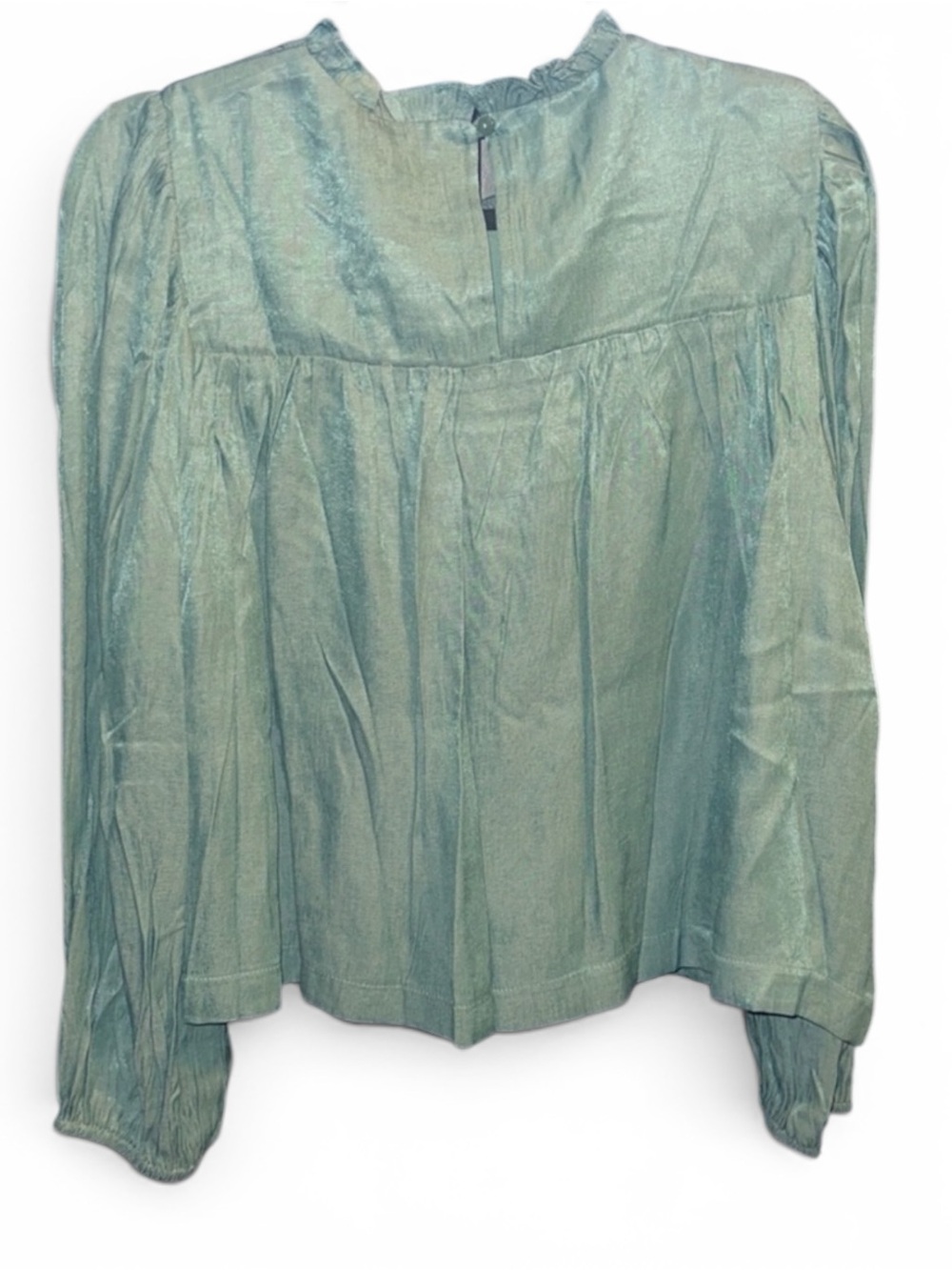 &merci Lg NWT Elegant Teal Women's Blouse - Picture 2 of 5